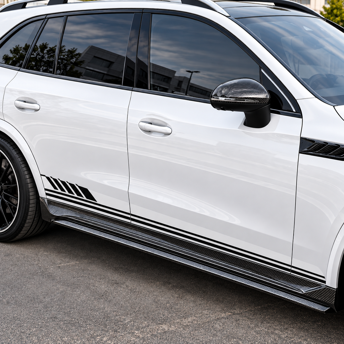 2023+ Mercedes-Benz GLC-Class/GLC43/GLC63 AMG Carbon Fiber Side Skirts | X254/C254