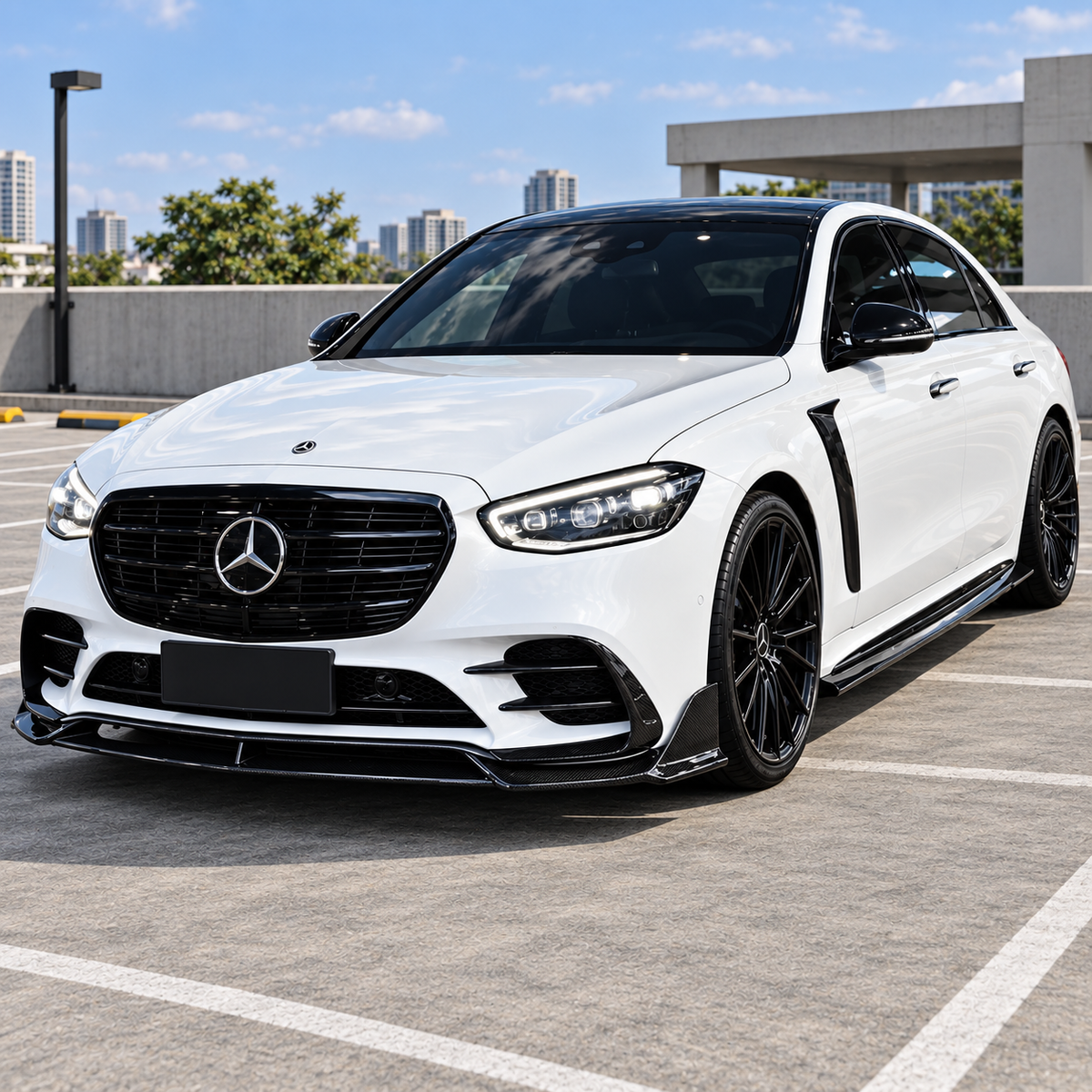 2021+ Mercedes-Benz S-Class MS Style Carbon Front Lip | W223