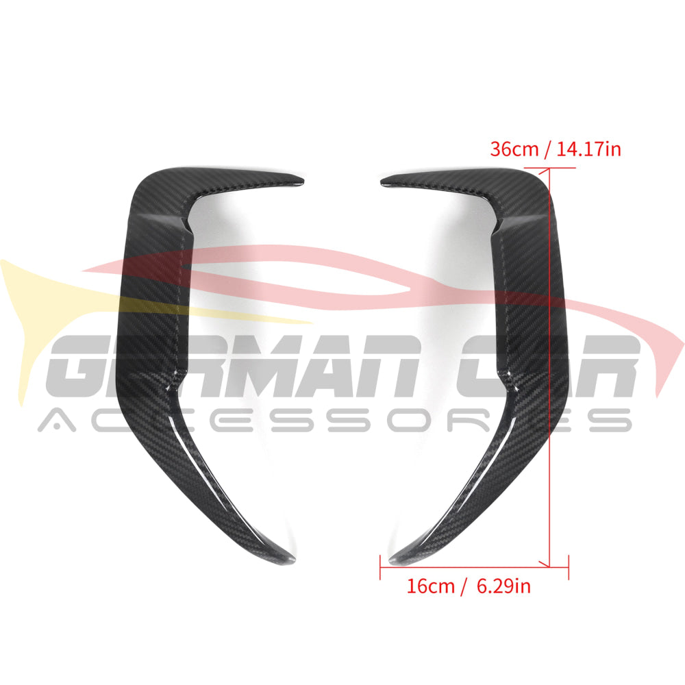 2019 + BMW X5M Carbon Fiber Rear Bumper Canards | F95 Additional Accessories