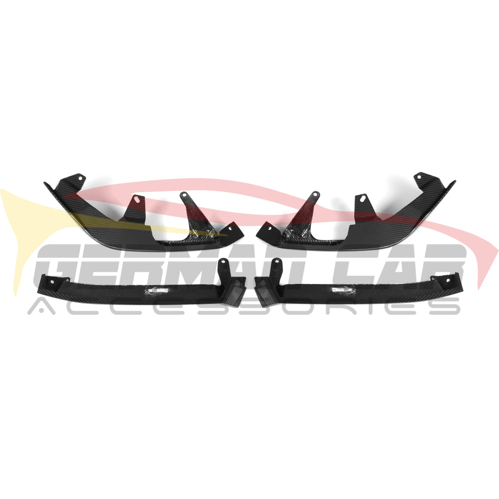 2024 + BMW 5-Series Carbon Fiber M Performance Style Front Splitters | G60 Front Lips/Splitters