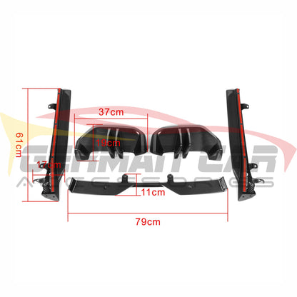 2024 + BMW 5-Series Carbon Fiber M Performance Style Rear Diffuser | G60 Rear Diffusers