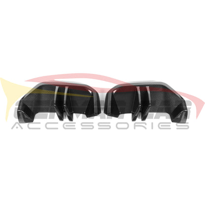 2024 + BMW 5-Series Carbon Fiber M Performance Style Rear Diffuser | G60 Rear Diffusers