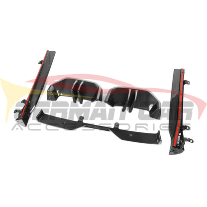 2024 + BMW 5-Series Carbon Fiber M Performance Style Rear Diffuser | G60 Rear Diffusers