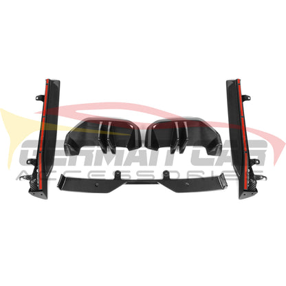 2024 + BMW 5-Series Carbon Fiber M Performance Style Rear Diffuser | G60 Rear Diffusers