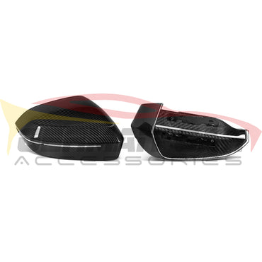 2024 + BMW 5-Series/M5 Carbon Fiber Mirror Caps | G60/G90 Mirror Caps