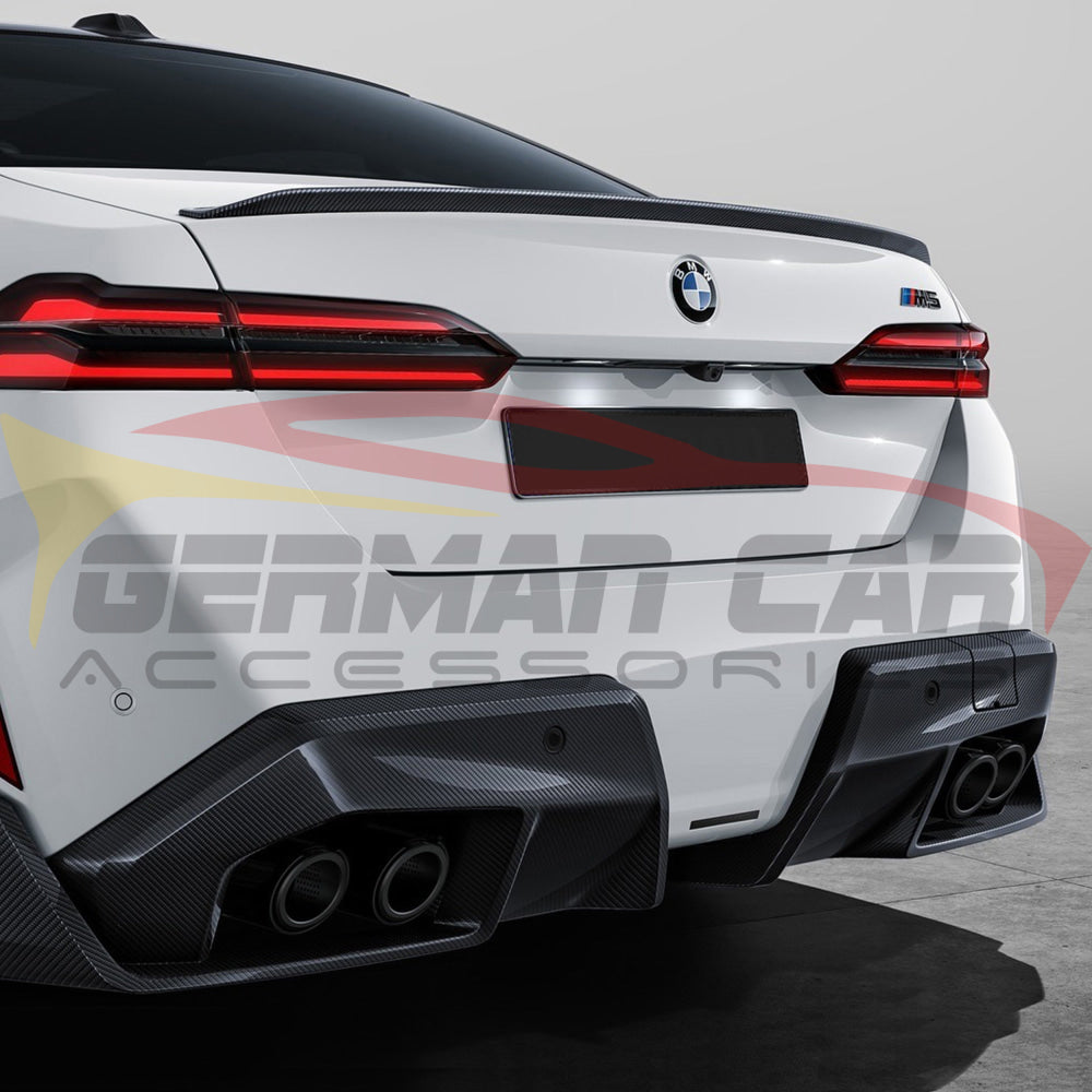 2024 + BMW M5 Carbon Fiber M Performance Style Rear Diffuser | G90 Rear Diffusers