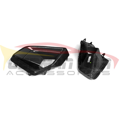 2024 + BMW X5 M Performance Style Carbon Fiber Lower Air Ducts | G05 LCI Additional Accessories