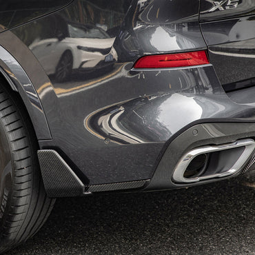 2024 + BMW X5 M Performance Style Carbon Fiber Rear Splitters | G05 LCI Additional Accessories