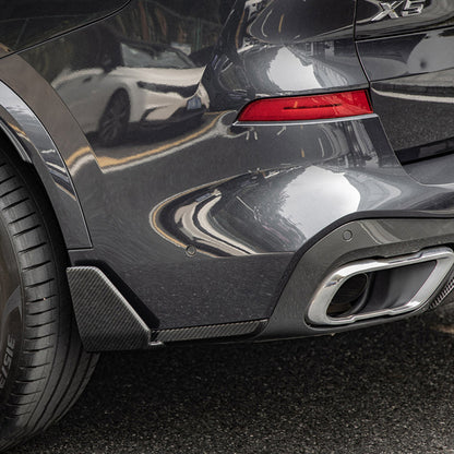 2024 + BMW X5 M Performance Style Carbon Fiber Rear Splitters | G05 LCI Additional Accessories