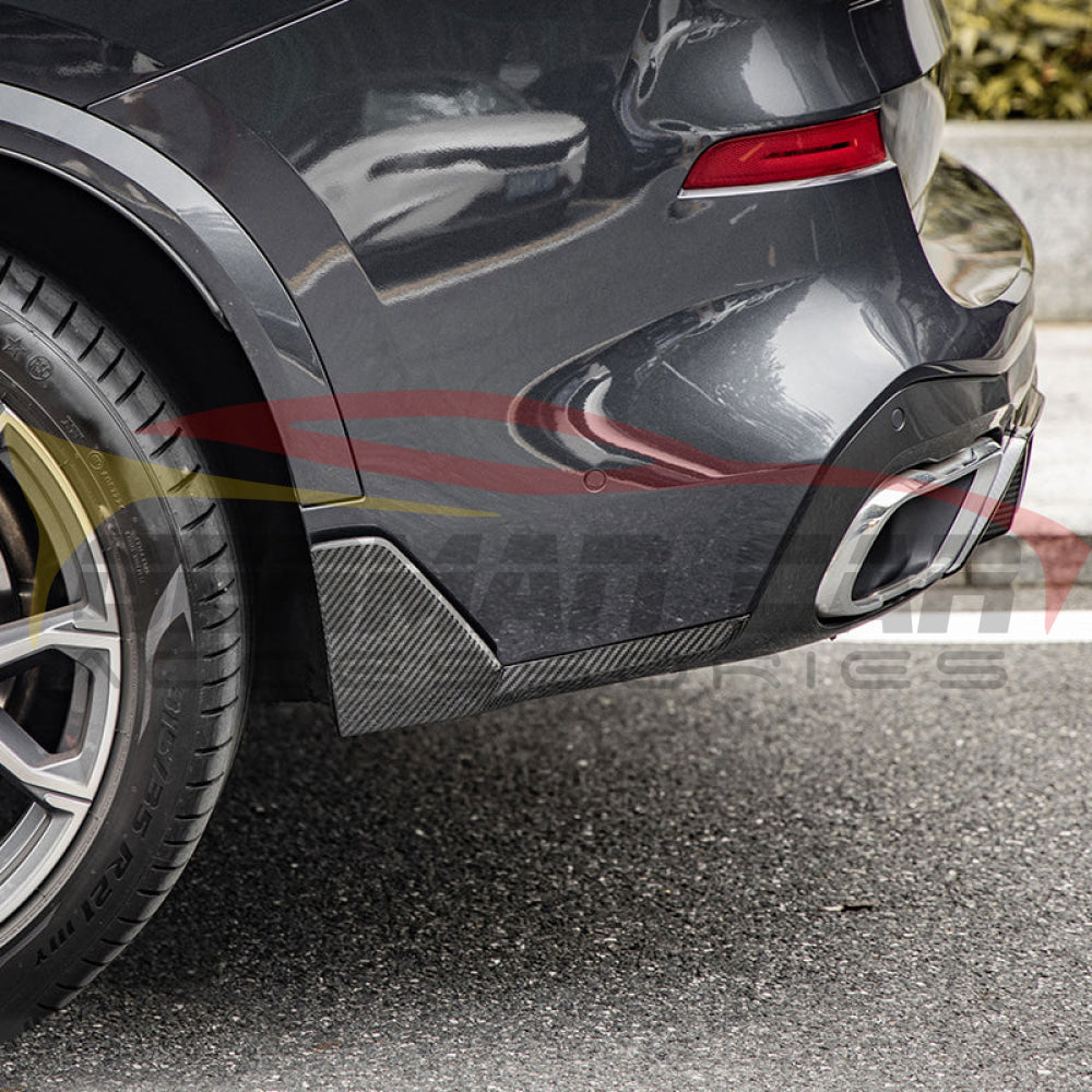2024 + BMW X5 M Performance Style Carbon Fiber Rear Splitters | G05 LCI Additional Accessories