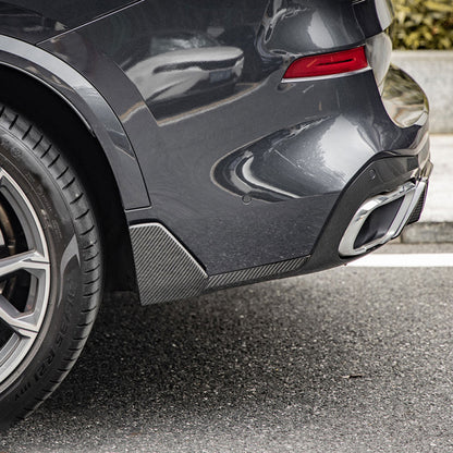 2024 + BMW X5 M Performance Style Carbon Fiber Rear Splitters | G05 LCI Additional Accessories