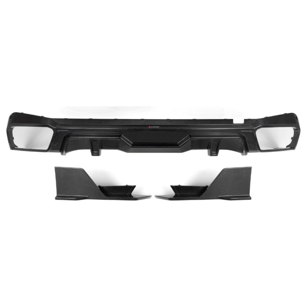 2024 + BMW X5 S Style Carbon Fiber 3 Piece Rear Diffuser | G05 LCI Rear Diffusers