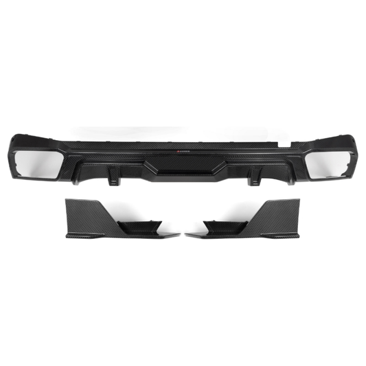 2024 + BMW X5 S Style Carbon Fiber 3 Piece Rear Diffuser | G05 LCI Rear Diffusers