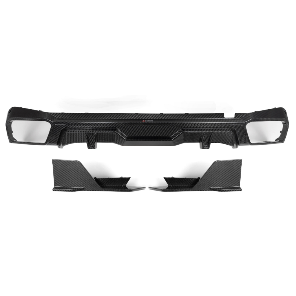 2024 + BMW X5 S Style Carbon Fiber 3 Piece Rear Diffuser | G05 LCI Rear Diffusers