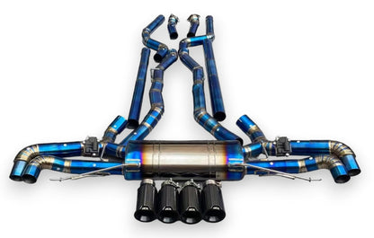 2019 + Bmw X5/X6 M50I/M60I Valved Sport Exhaust System | G05/G06 Titanium / Chrome Tips