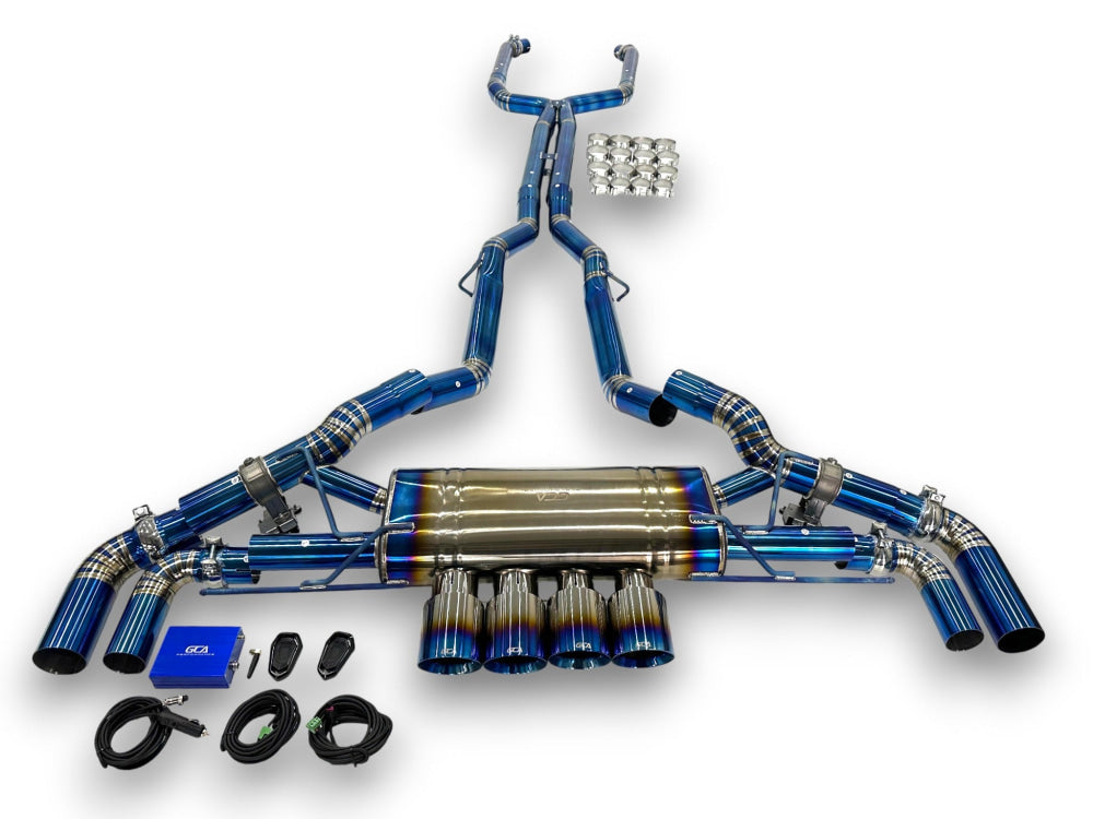 2024+ BMW X5/X6 M60i Valved Sport Exhaust System | G05/G06 X5/X6 M60i Titanium Exhaust / Chrome Tips Exhausts