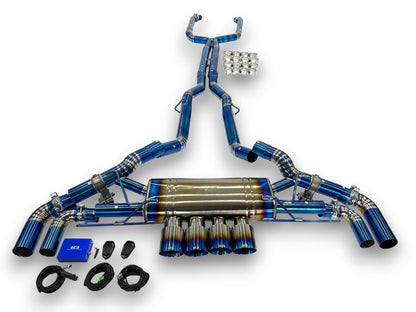 2024+ BMW X5/X6 M60i Valved Sport Exhaust System | G05/G06 X5/X6 M60i Titanium Exhaust / Chrome Tips Exhausts