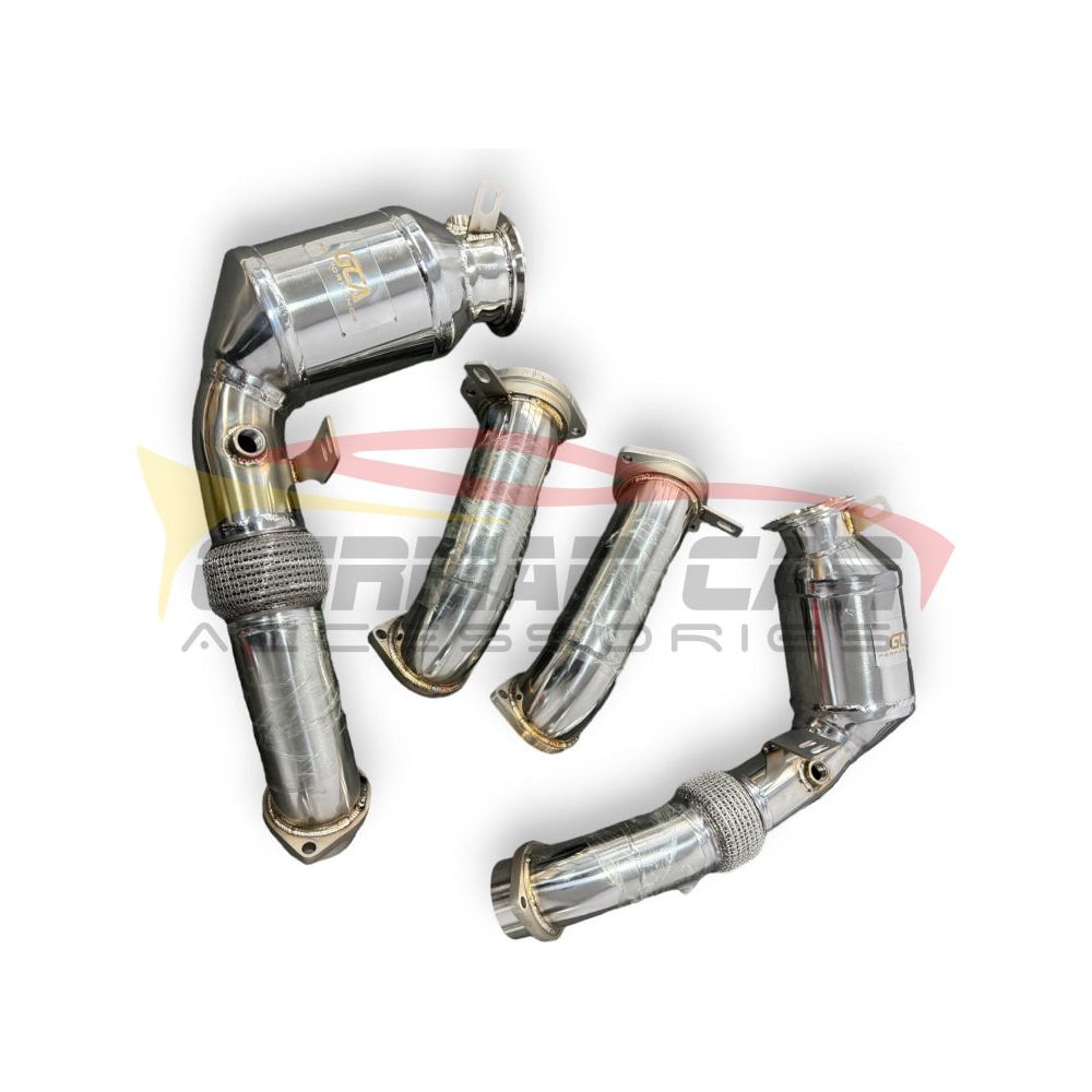 2024 + Bmw X5/X6/X7 M60I Front Race Pipes | G05/G06/G07 Lci No Heat Shield / 200 Cell Euro 6 Sport