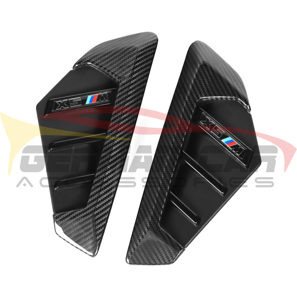 2024+ BMW X5M Performance Style Carbon Fiber Side Vent Trim | F95 LCI - Additional Accessories