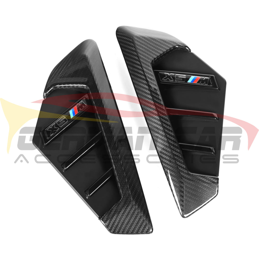 2024+ BMW X5M Performance Style Carbon Fiber Side Vent Trim | F95 LCI - Additional Accessories