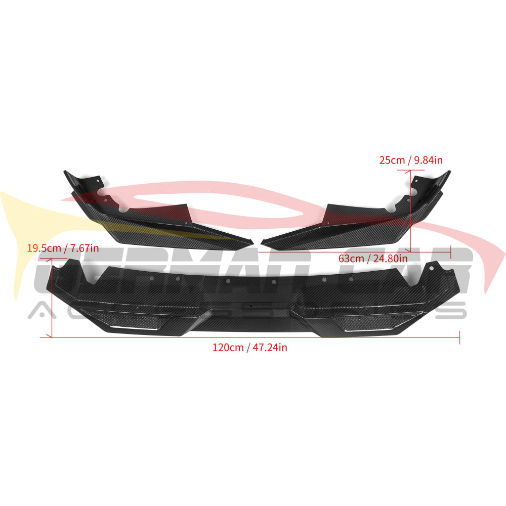 2024 + BMW X5M S Style Carbon Fiber Front Lip | F95 LCI Front Lips/Splitters