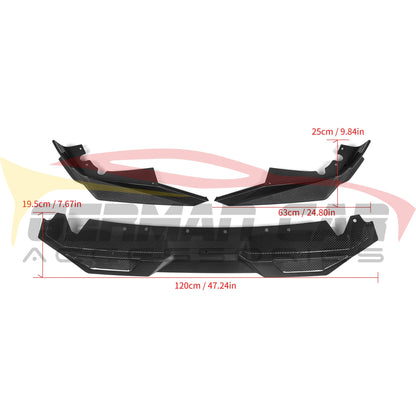 2024 + BMW X5M S Style Carbon Fiber Front Lip | F95 LCI Front Lips/Splitters