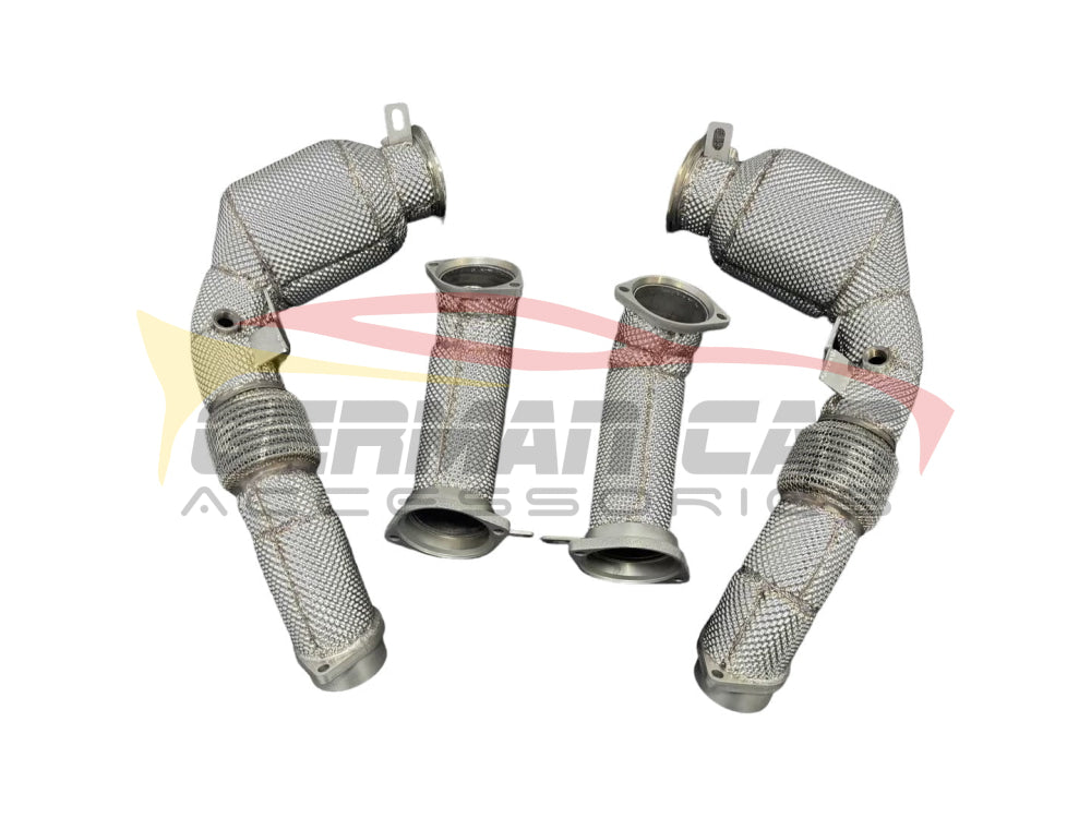 2024 + Bmw X5M/X6M Front Race Pipes | F95/F96 Lci Yes Heat Shield / 200 Cell Euro 6 Sport High Flow