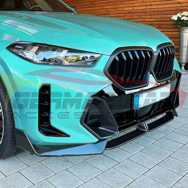 2024+ BMW X6 M Performance Style Carbon Fiber 2 Piece Front Lip | G06 LCI Front Lips/Splitters