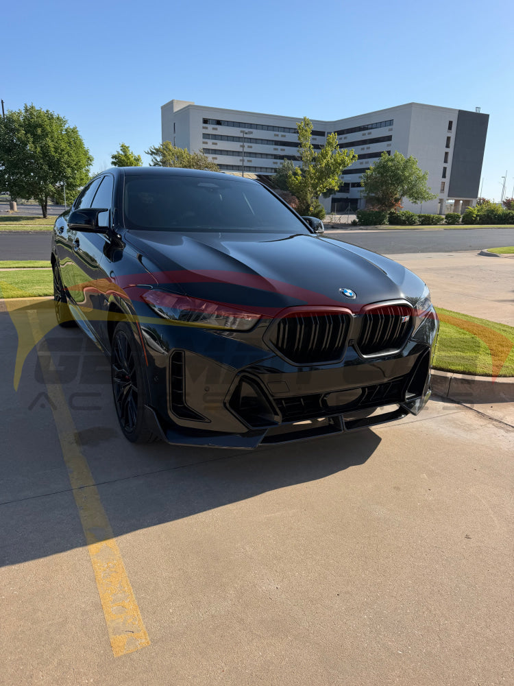 2024+ BMW X6 M Performance Style Carbon Fiber 2 Piece Front Lip | G06 LCI - Front Lips/Splitters