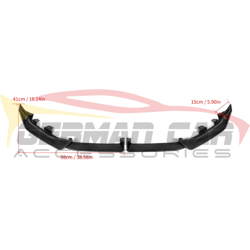 2024 + BMW X6 M Performance Style Carbon Fiber 2 Piece Front Lip | G06 LCI Front Lips/Splitters