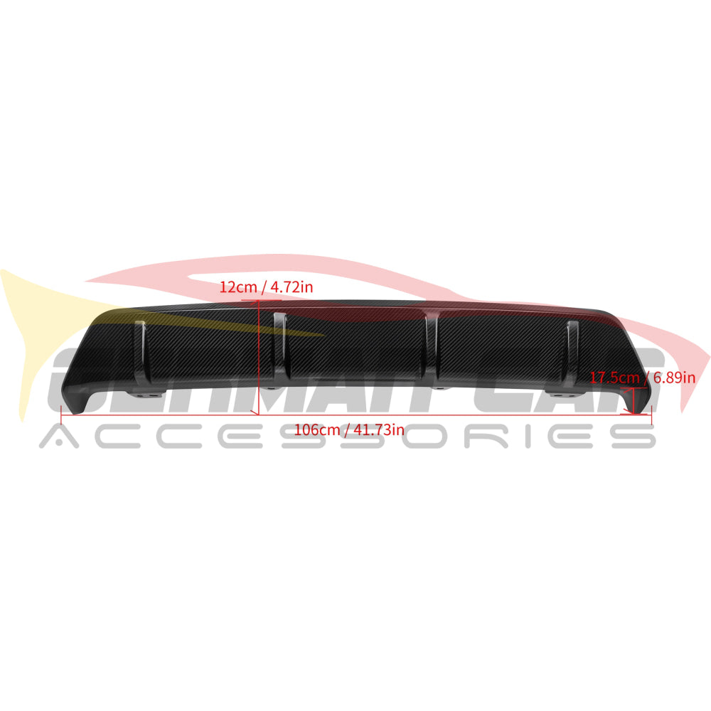 2024 + BMW X6 M Performance Style Carbon Fiber Rear Diffuser | G06 LCI Rear Diffusers
