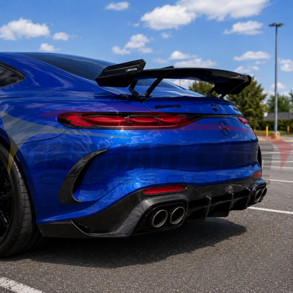 2024+ Mercedes AMG GT55/GT63 Carbon Fiber Rear Bumper Canards | C192 - Additional Accessories