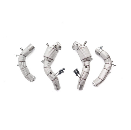 2024 + Mercedes AMG GT63/GT63 Pro Downpipes | C192 Yes Heat Shield / Racing Downpipe (No Cat) Downpipes