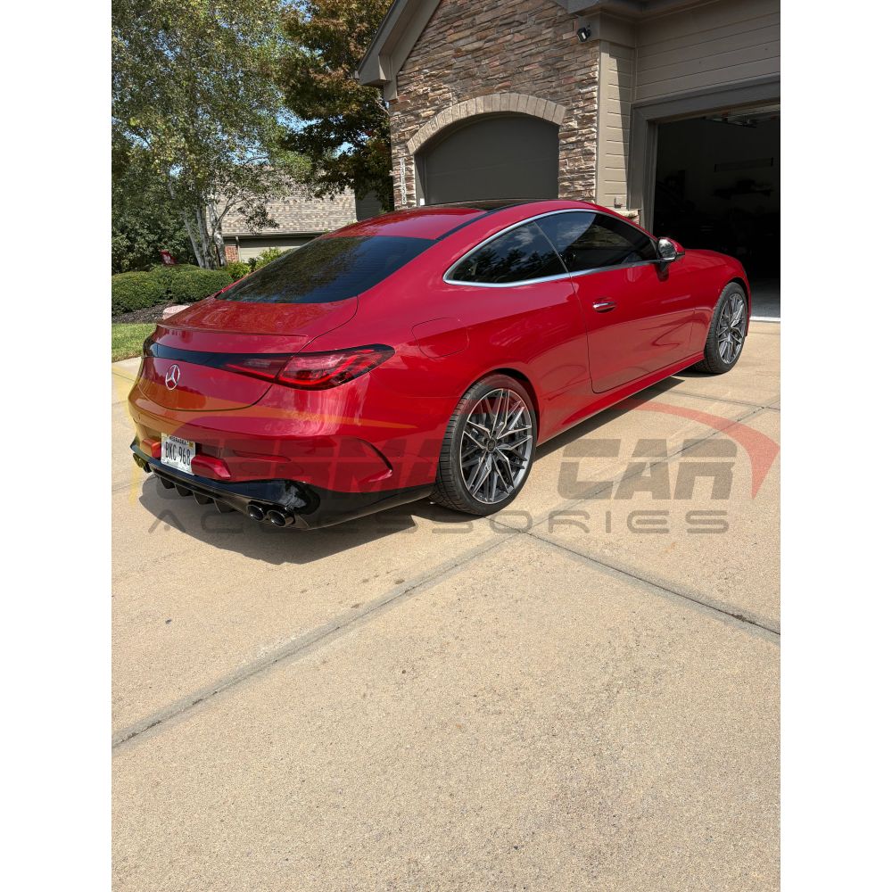 2024+ Mercedes-Benz CLE-Class Gloss Black Rear Diffuser with Quad Tips | A236/C236 - Rear Diffusers