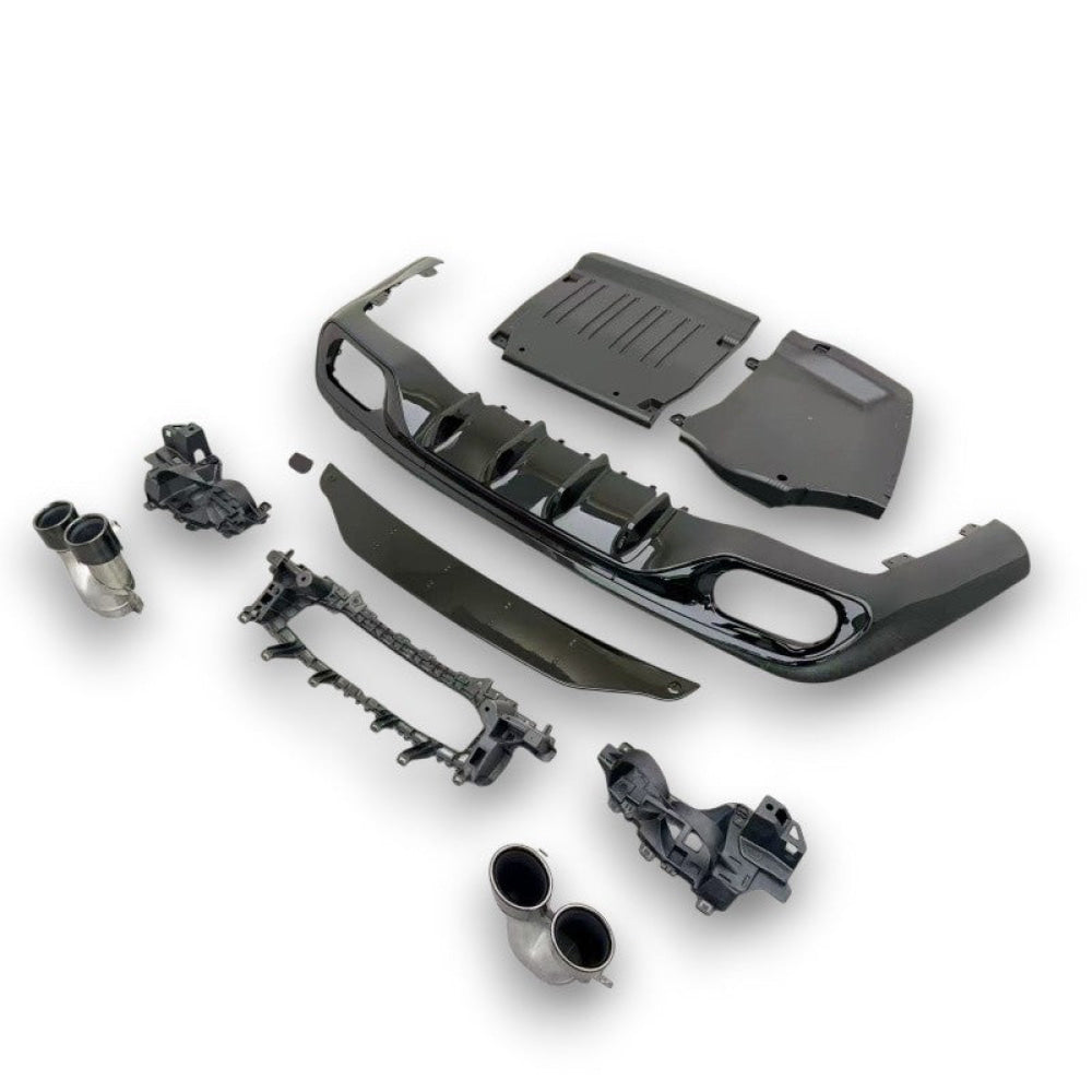 2024+ Mercedes-Benz CLE-Class Gloss Black Rear Diffuser with Quad Tips | A236/C236 Rear Diffusers