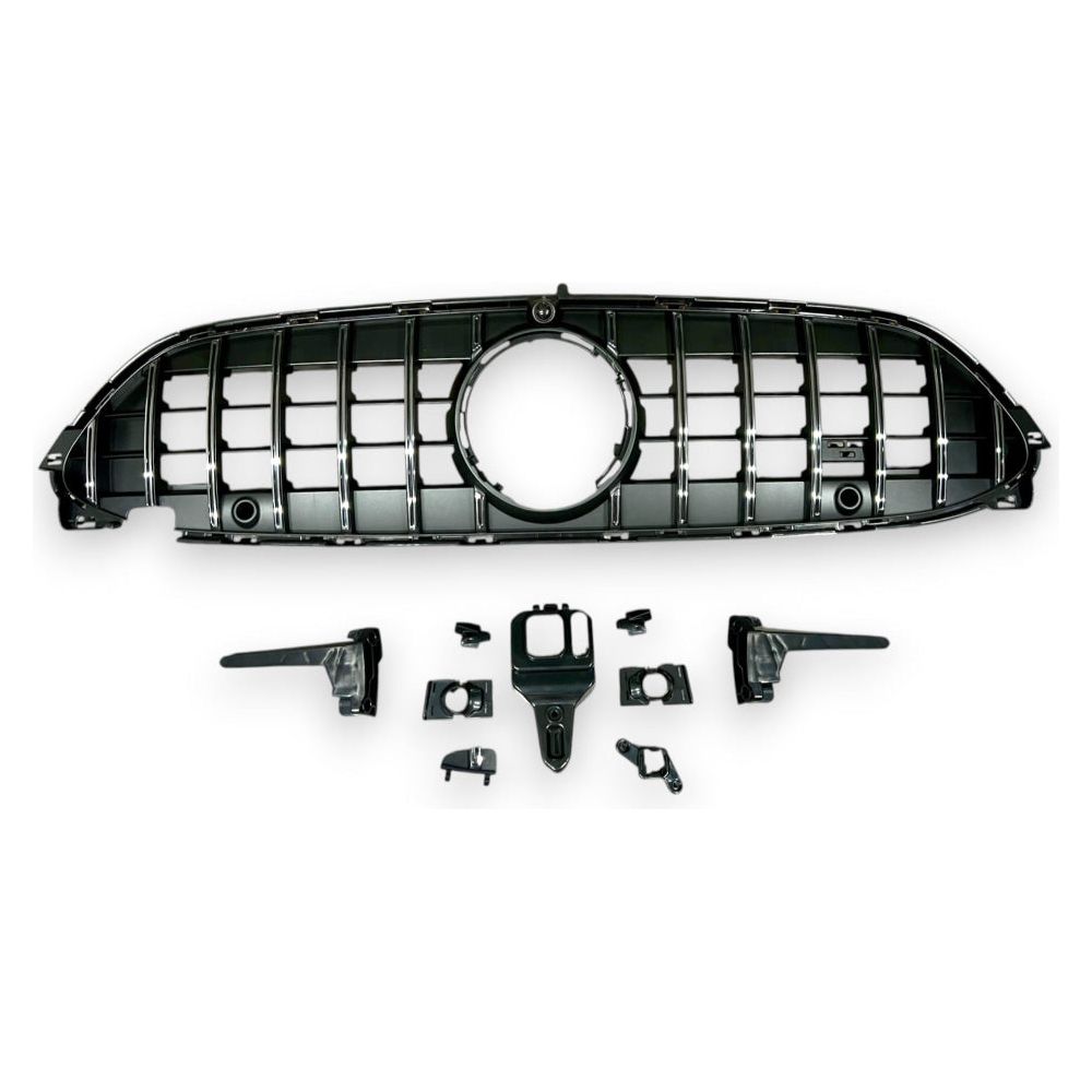 2024 + Mercedes-Benz CLE-Class GTR Style Front Grille | A236/C236 Chrome Silver Front Grilles