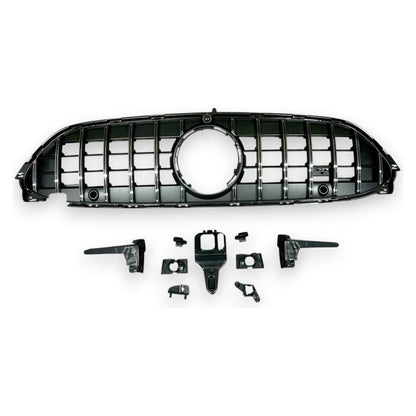 2024 + Mercedes-Benz CLE-Class GTR Style Front Grille | A236/C236 Chrome Silver Front Grilles
