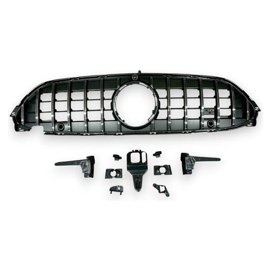 2024 + Mercedes-Benz CLE-Class GTR Style Front Grille | A236/C236 Chrome Silver Front Grilles