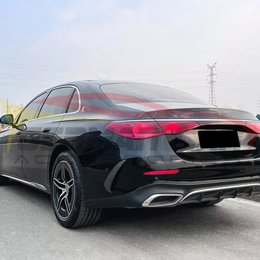 2024 + Mercedes-Benz E-Class Carbon Fiber Rear Bumper Splitters | W214 Additional Accessories
