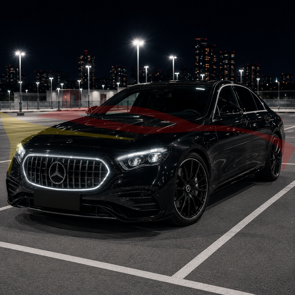 2024+ Mercedes-Benz E-Class LED Illuminated GTR Front Grille | W214 - Front Grilles