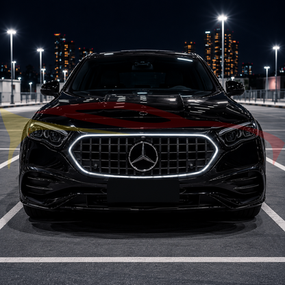 2024+ Mercedes-Benz E-Class LED Illuminated GTR Front Grille | W214 - Front Grilles