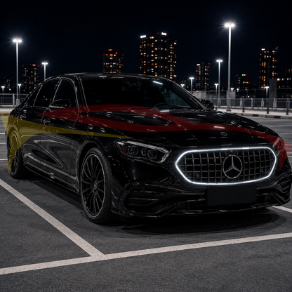 2024+ Mercedes-Benz E-Class LED Illuminated GTR Front Grille | W214 - Front Grilles