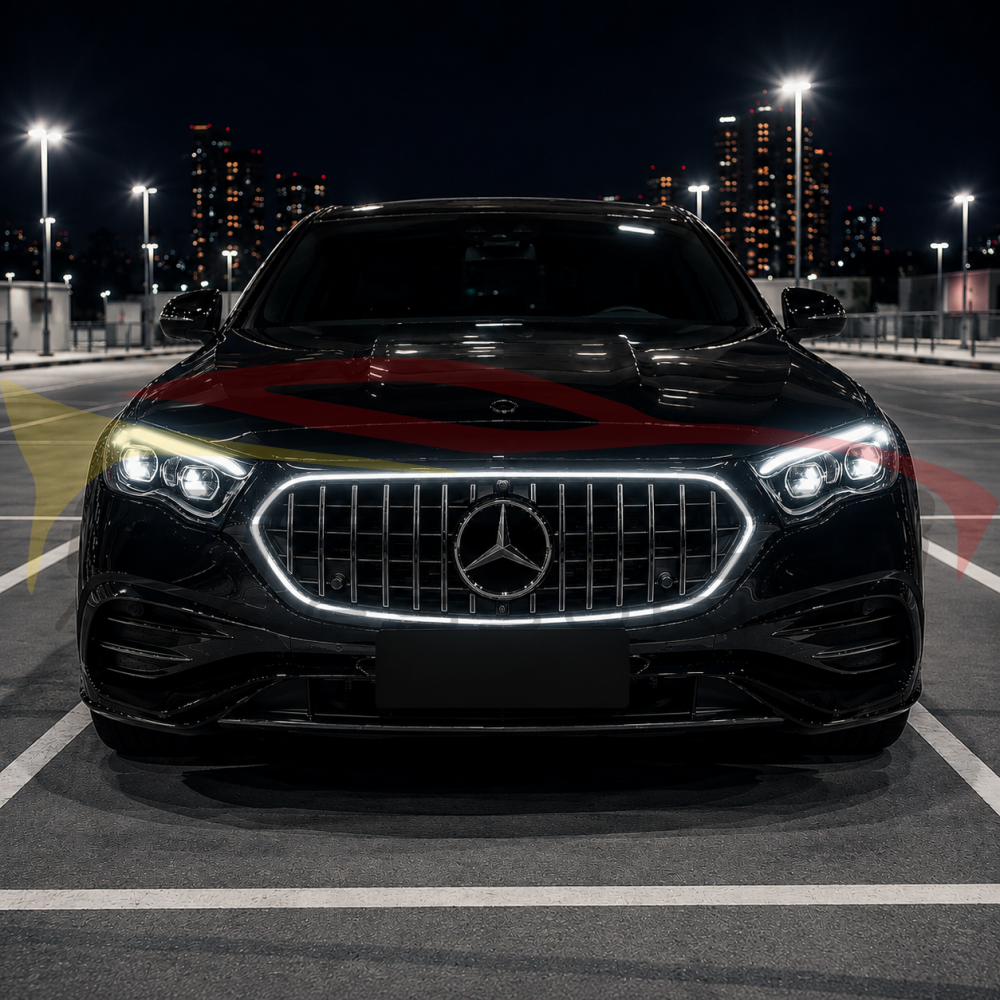2024+ Mercedes-Benz E-Class LED Illuminated GTR Front Grille | W214 - Front Grilles