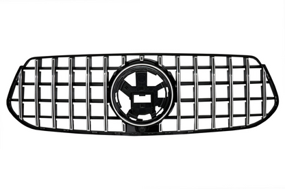 2020+ Mercedes-Benz Gle Gtr Style Front Grille | W167 Chrome Silver / Sport Version Grilles