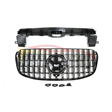 2024 + Mercedes-Benz Gls Gtr Style Front Grille | W167 Chrome Silver Grilles