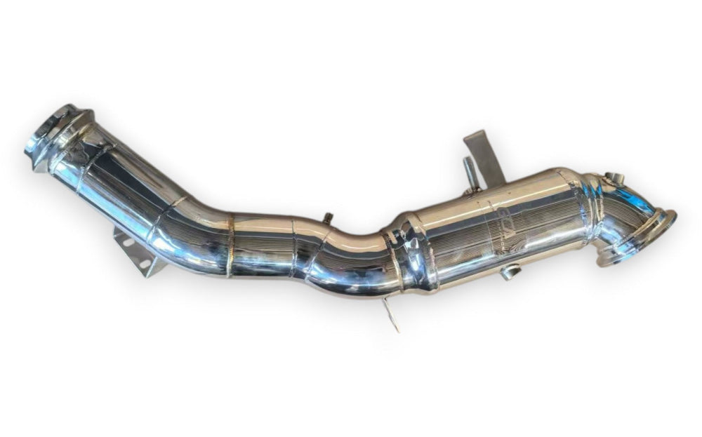 2024+ Mercedes C63 AMG Downpipe | W206 No Heat Shield / 200 Cell Euro 6 Sport High Flow Cat Downpipes