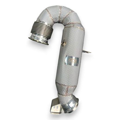 2017 + Mercedes S-Class Downpipe | W222/W223 Yes Heat Shield / 200 Cell Euro 6 Sport High Flow Cat