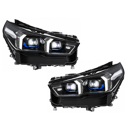 2024+ BMW 5-Series Yellow-White DRL LED Headlights | G60
