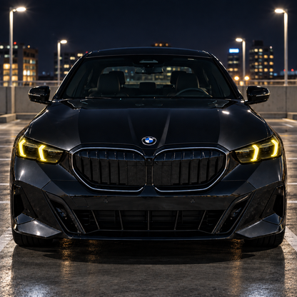 2024+ BMW 5-Series Yellow-White DRL LED Headlights | G60