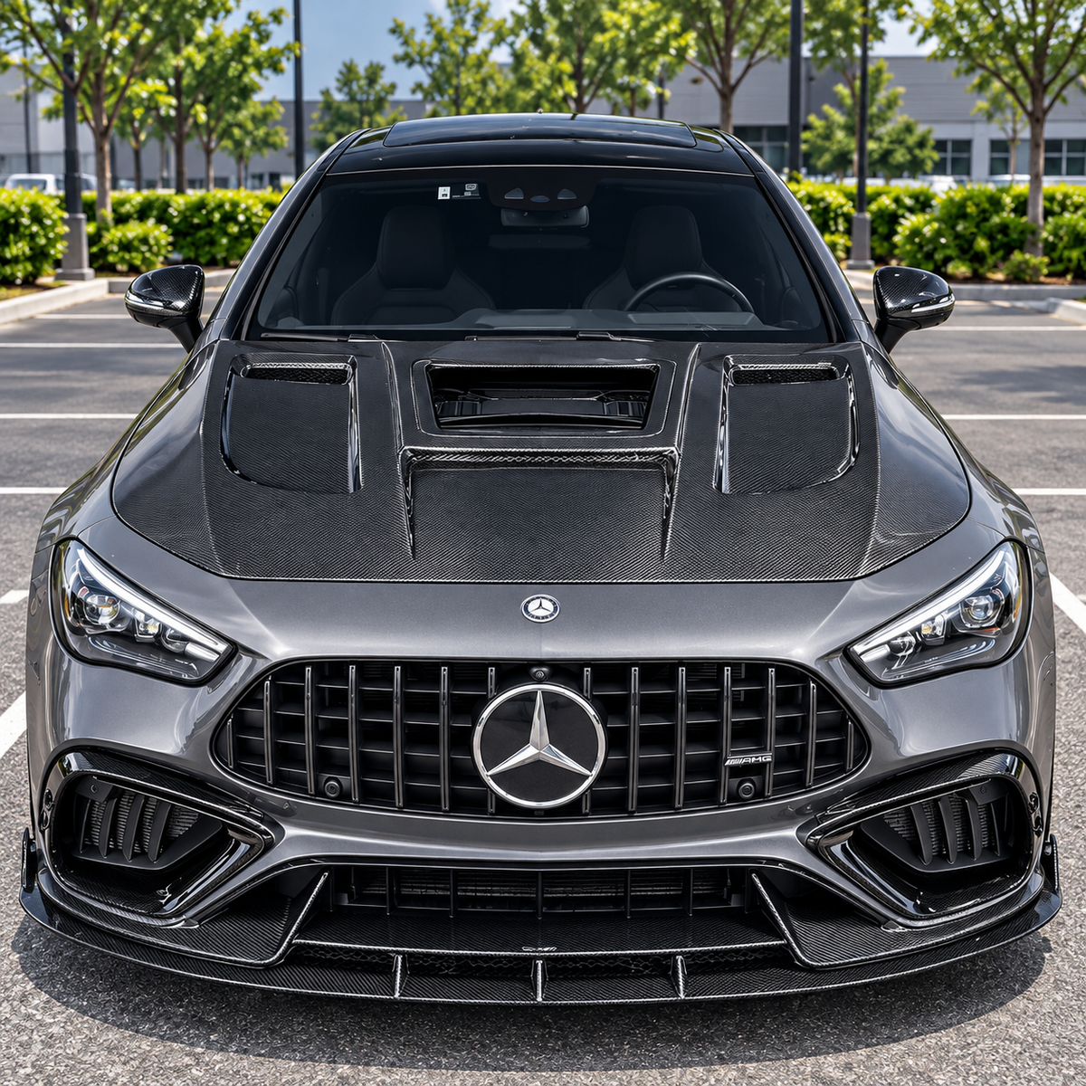 2024+ Mercedes-Benz CLE-Class/CLE53 AMG Glass Engine Cover Carbon Fiber Hood | C236/A236